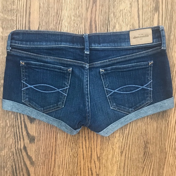 Abercrombie Kids Jean Shorts Folded Edge - Picture 2 of 8